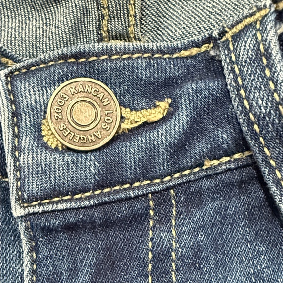 KanCan Petite Midrise Dark Blue Flare Jeans Size 7/27 - Picture 4 of 6